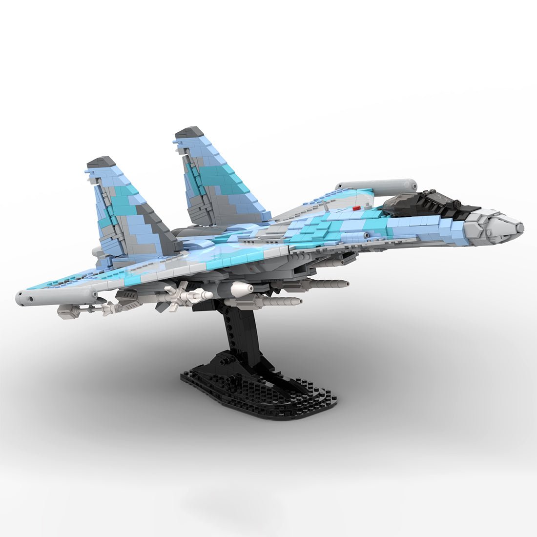 Su - 35 Kampfjet Militär im Maßstab 1/35 Klemmbausteine - LesDiyLesDiy