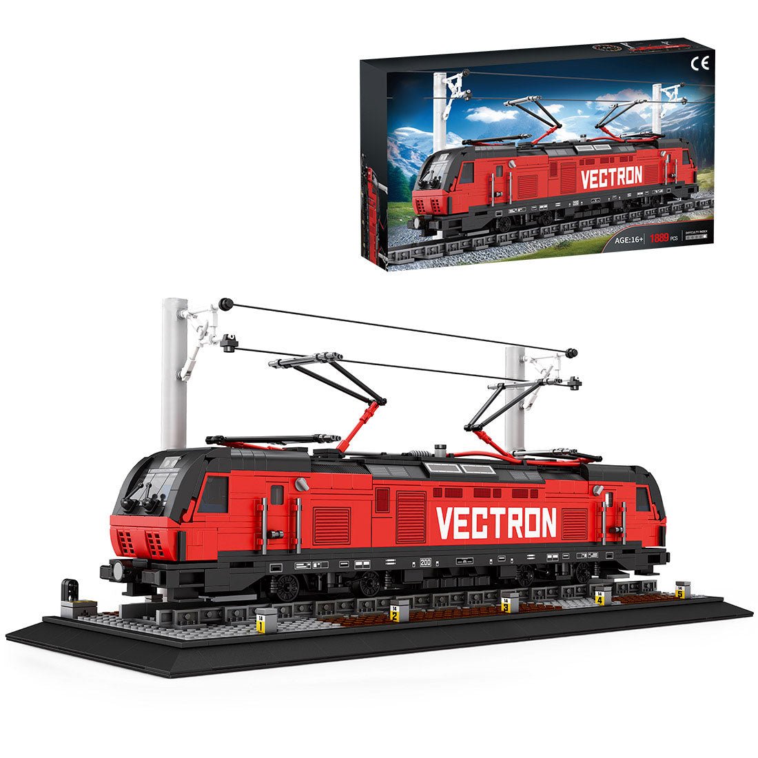 Vectron European Passenger Train Klemmbausteine - LesDiyLesDiy