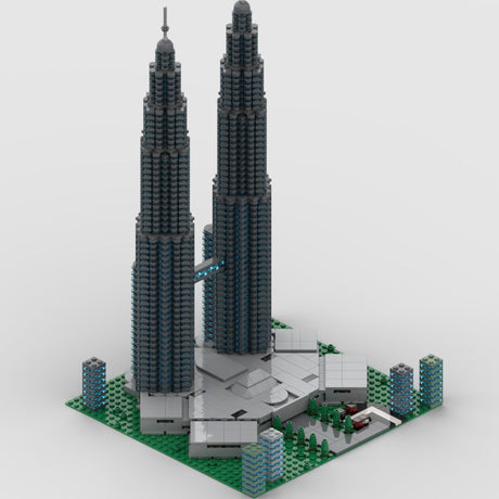 Weltberühmte Architektur Petronas Towers Klemmbausteine - LesDiyLesDiy