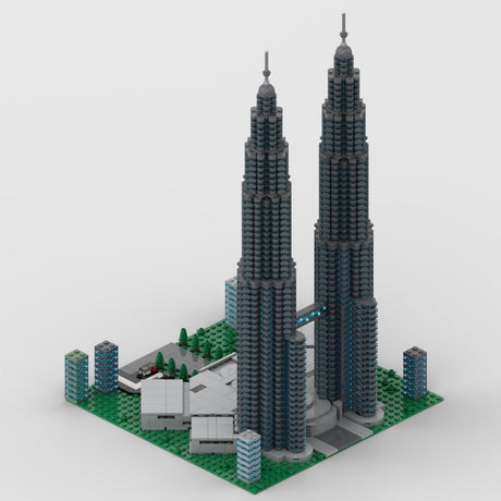 Weltberühmte Architektur Petronas Towers Klemmbausteine - LesDiyLesDiy