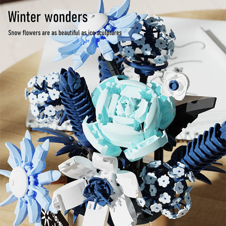 Winter Eisblumen Klemmbausteine - LesDiyLesDiy